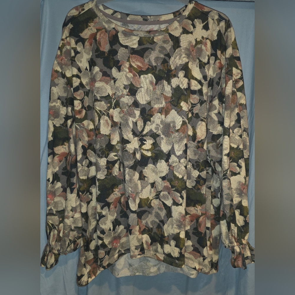Floral Print Women's Blouse